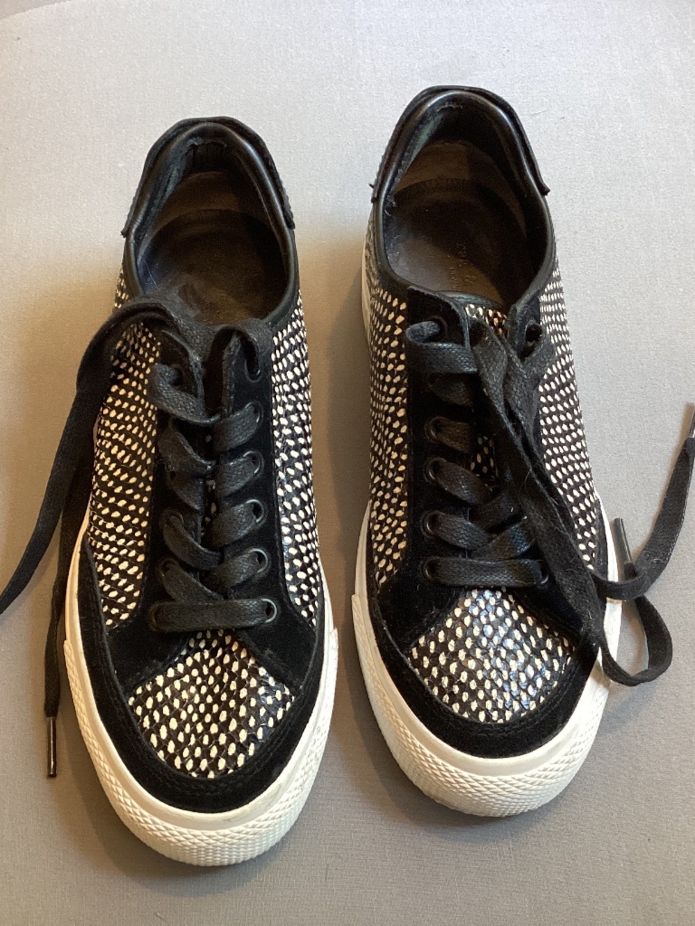 Rag & Bone Black and white sneakers - women’s size 36.5